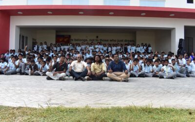 Addressed the Higher Secondary Students in a Global School in the outskirts of Chennai