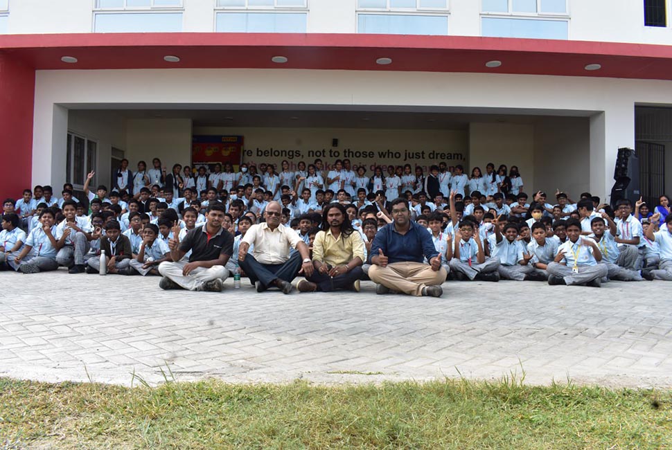 Addressed the Global School Higher Secondary Students in the outskirts of Chennai